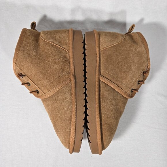 ASPEN Genuine Chestnut Suede Faux Fur Shearling Water Resistant Boot Women Sz 9. - Picture 9 of 17